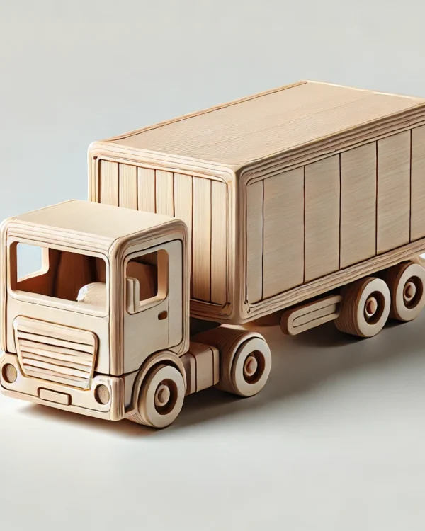 Wooden Truck with Enclosed Cargo Trailer